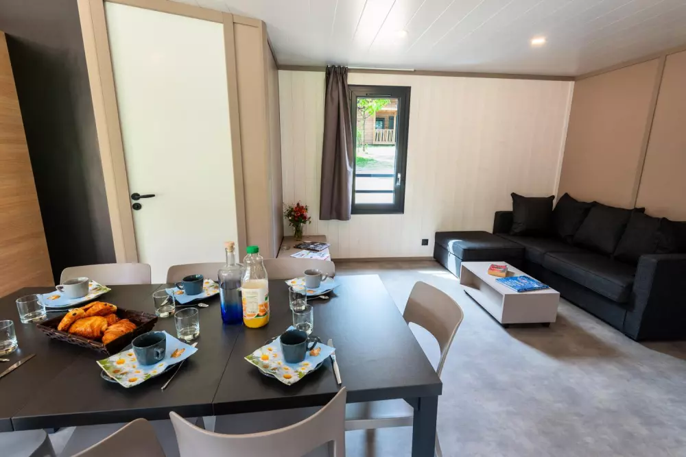 Gîte Chalet 6/8 pers. - camping les berges du bramont 2 étoiles