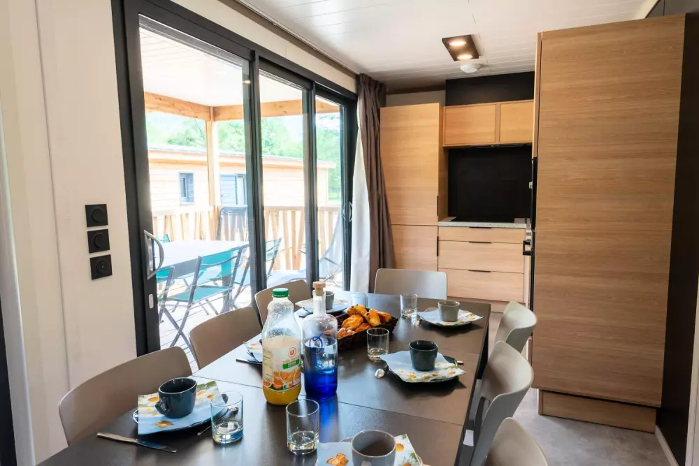 Gîte Chalet 6/8 pers. - camping les berges du bramont 2 étoiles