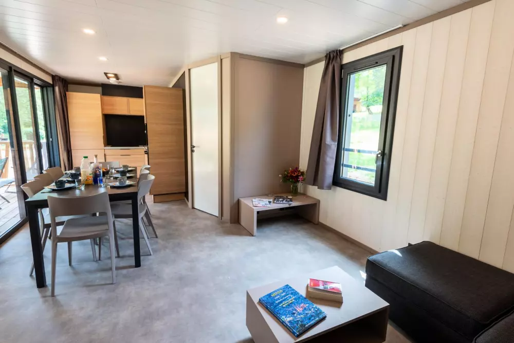 Gîte Chalet 6/8 pers. - camping les berges du bramont 2 étoiles