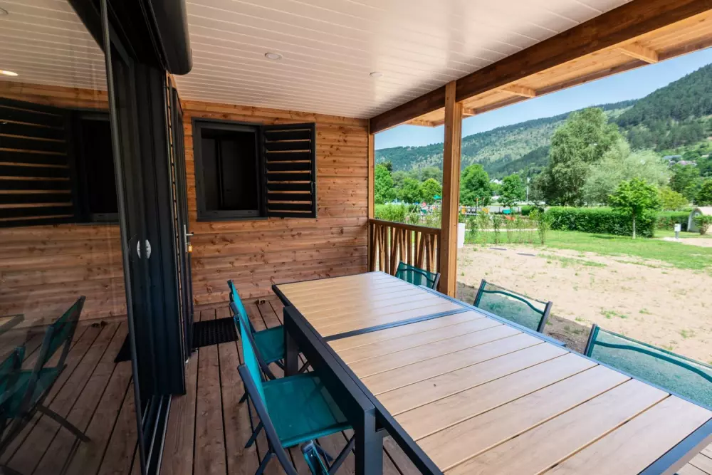Gîte Chalet 6/8 pers. - camping les berges du bramont 2 étoiles