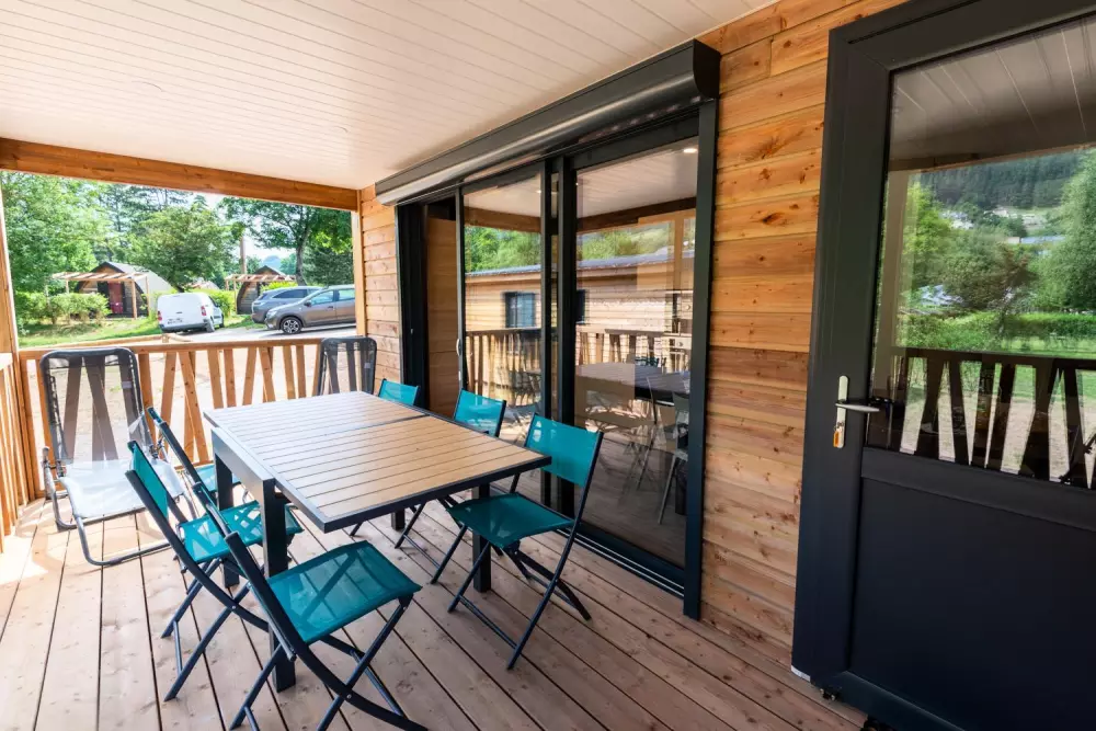 Gîte Chalet 6/8 pers. - camping les berges du bramont 2 étoiles