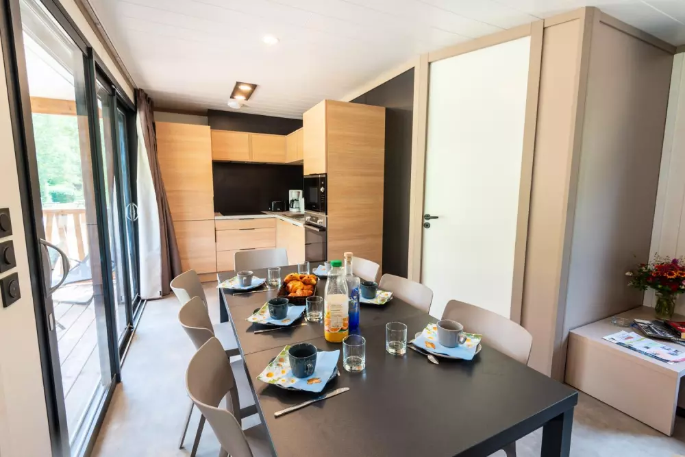 Gîte Chalet 6/8 pers. - camping les berges du bramont 2 étoiles