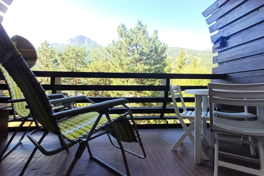 Studio Lumineux Avec Balcon Et Vue Montagne