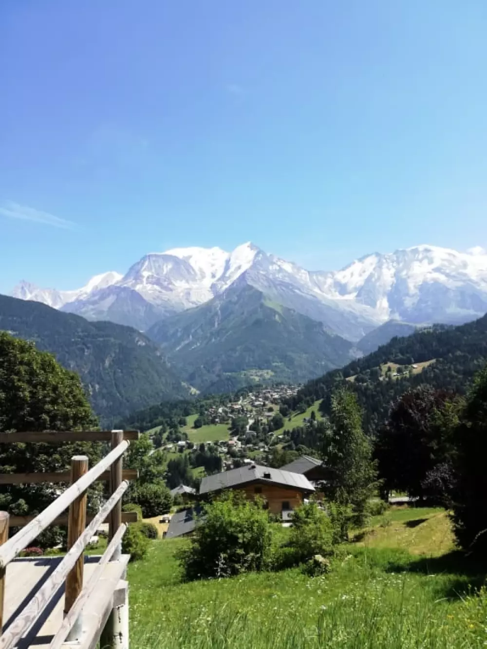Chalet Face Au Mont-blanc, Calme Et Confort