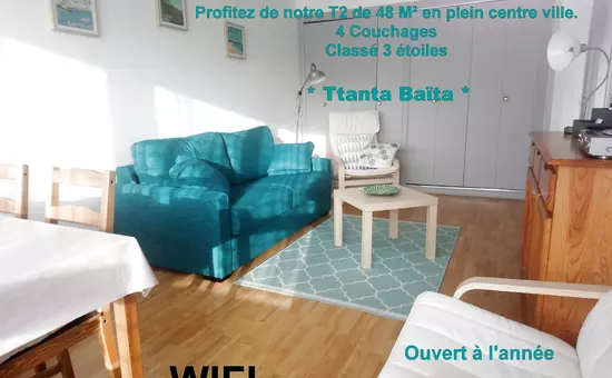 Appartement 2 pièces 4 pers centre station et vue montagne