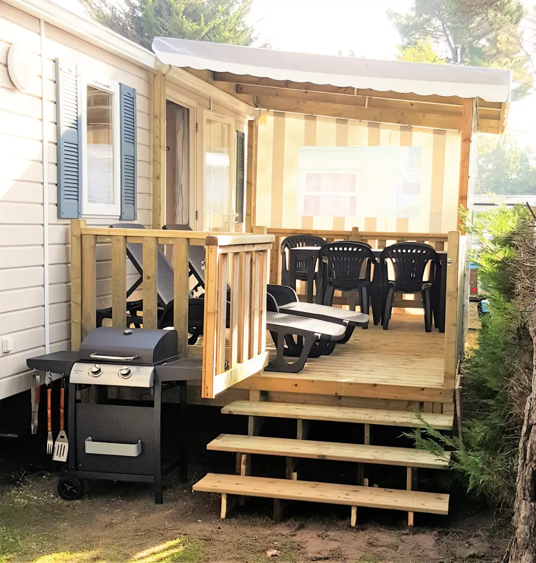 Mobil-home 4 personnes proche plage