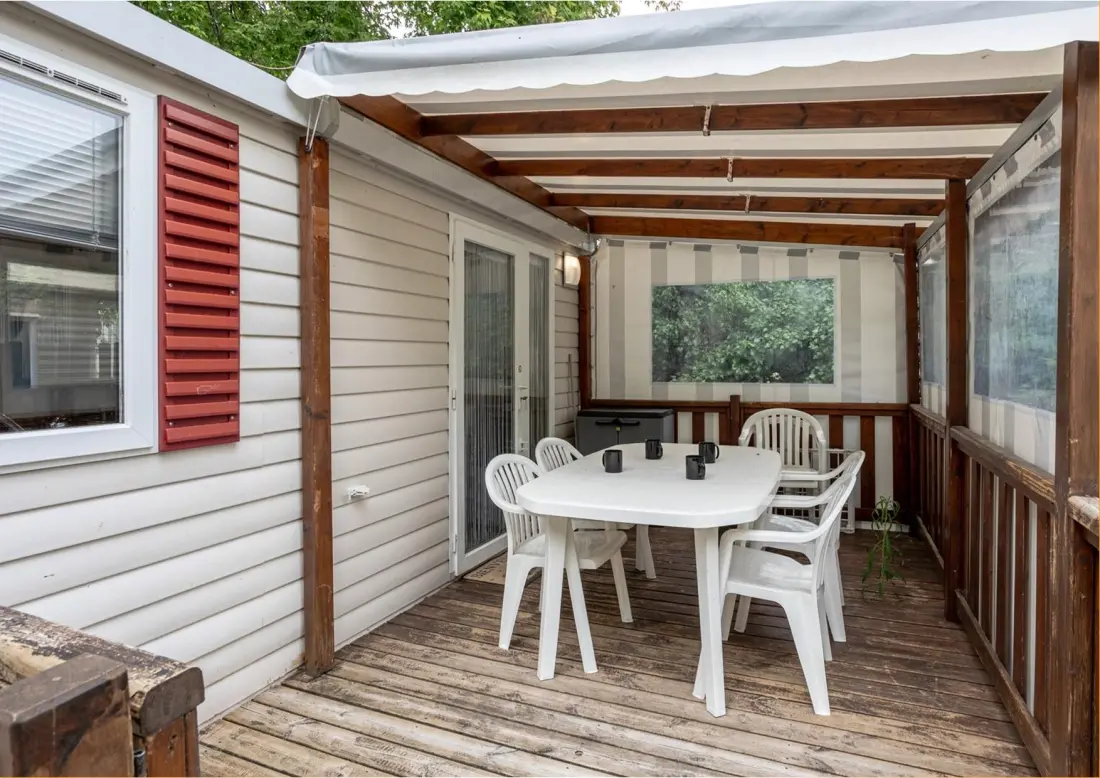 Mobil-home 6 personnes accès piscine et espace aquatique