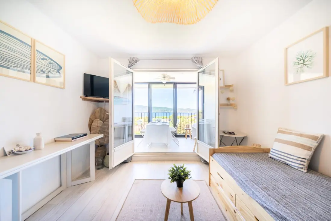 Vue Mer Imprenable, T3, Loggia, 6 Pers, Piscine, Tennis, Parking