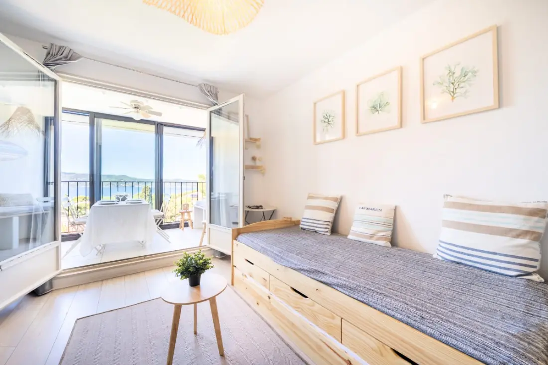 Vue Mer Imprenable, T3, Loggia, 6 Pers, Piscine, Tennis, Parking