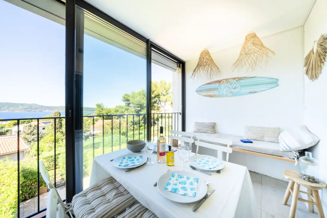 Vue Mer Imprenable, T3, Loggia, 6 Pers, Piscine, Tennis, Parking