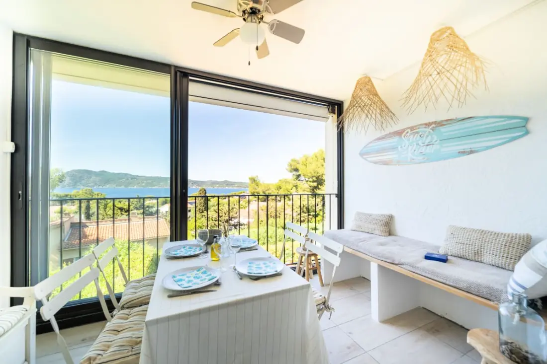 Vue Mer Imprenable, T3, Loggia, 6 Pers, Piscine, Tennis, Parking