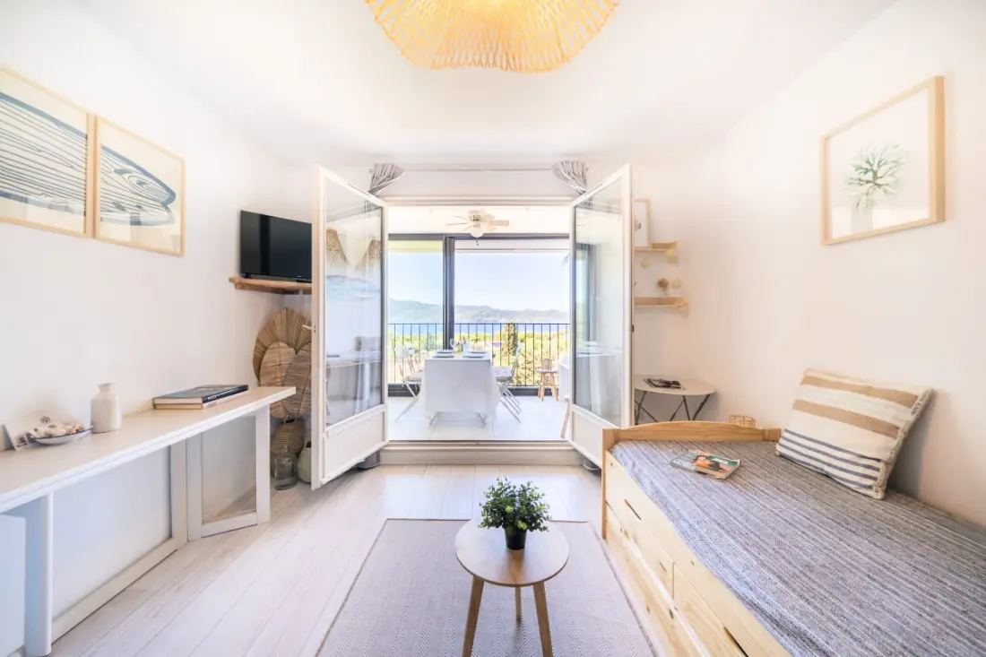 Vue Mer Imprenable, T3, Loggia, 6 Pers, Piscine, Tennis, Parking
