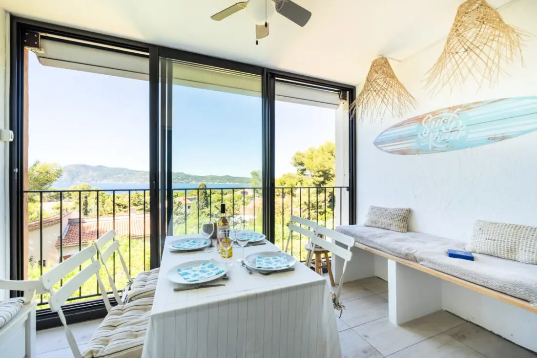 Vue Mer Imprenable, T3, Loggia, 6 Pers, Piscine, Tennis, Parking