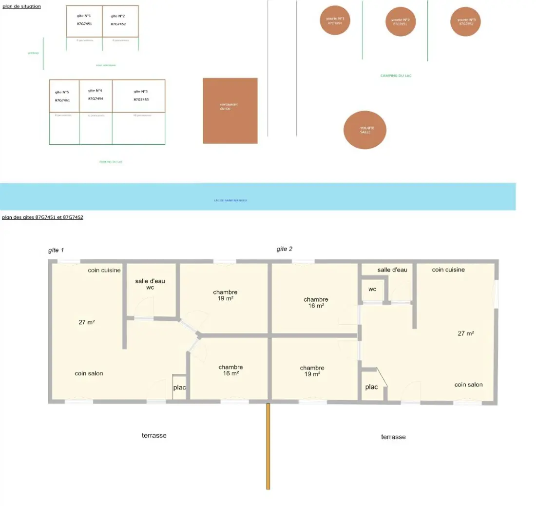 Gîte de France Les champs n°1 & n°2 3 épis