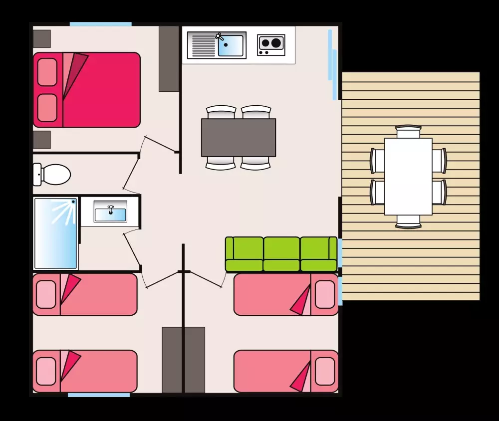 Camping Les Cerisiers du Jaur4 étoiles★★★★