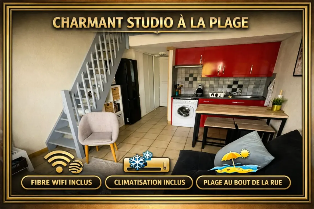 Studio à Sainte‑marie‑la‑mer Proche De La Plage