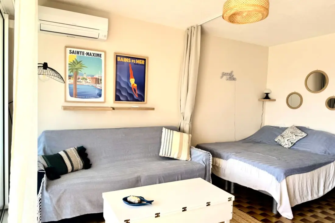 Studio 4 Pers Avec Piscine Tennis Vue Mer