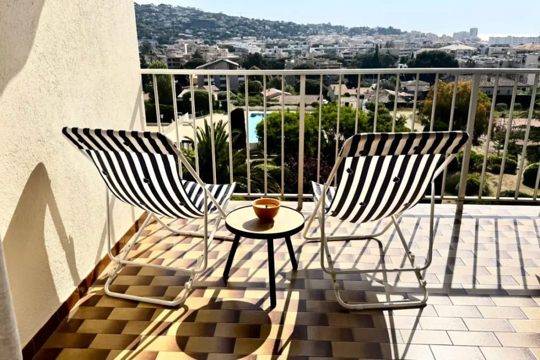 Studio 4 Pers Avec Piscine Tennis Vue Mer