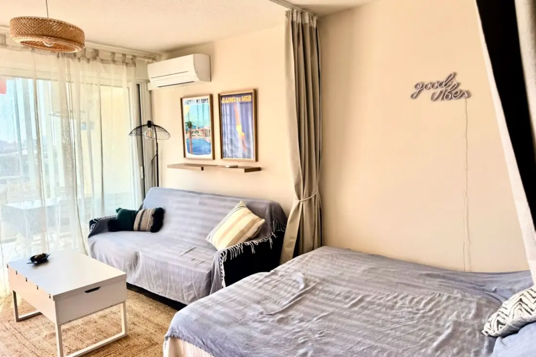 Studio 4 Pers Avec Piscine Tennis Vue Mer