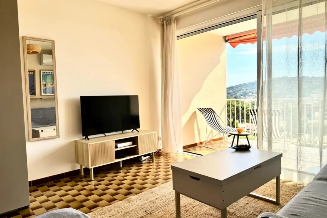 Studio 4 Pers Avec Piscine Tennis Vue Mer