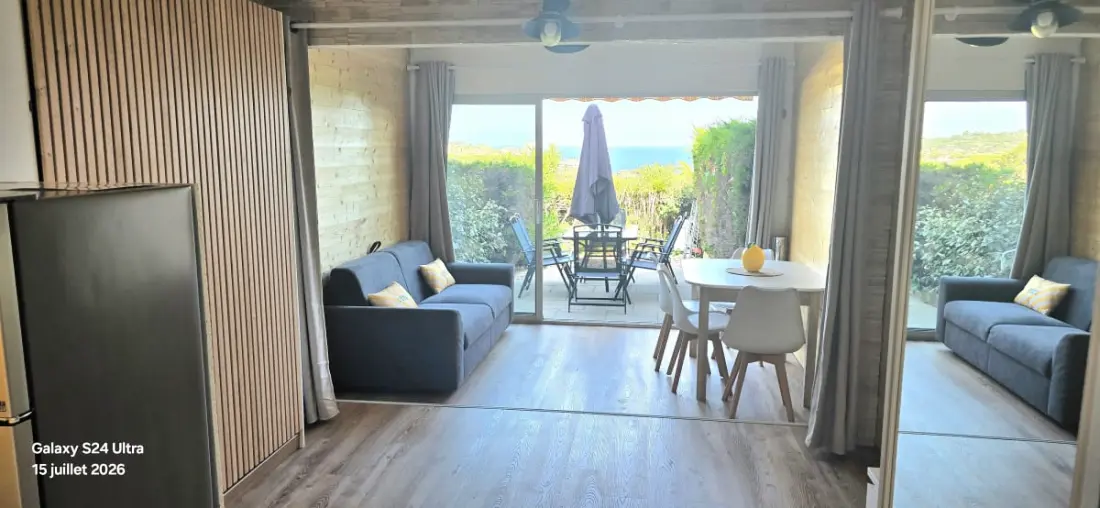 Studio Vue Mer Avec Terrasse Et Piscine Partagée