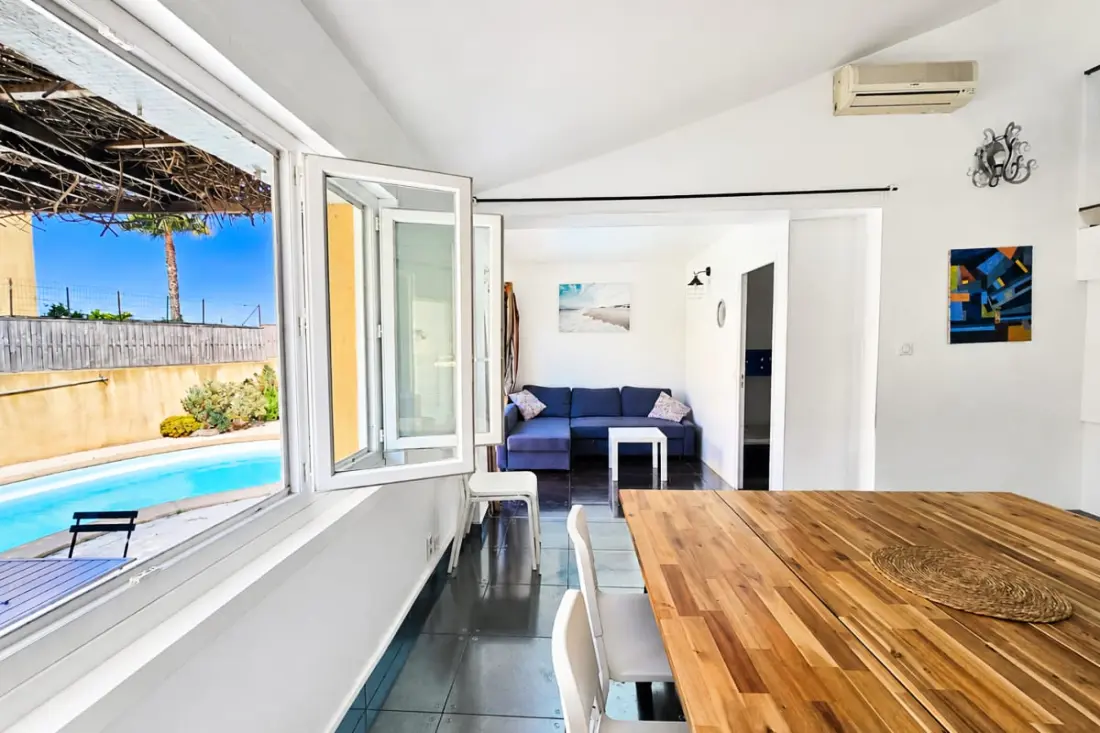 Piscine Privé Maison  à 50 Mètre De La Plage
