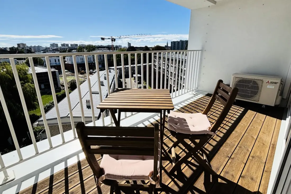Apt Climatisé - 3 Chambres - Terrasse