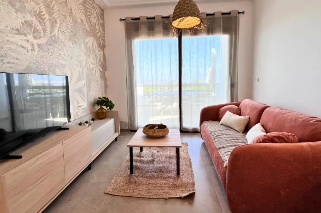 La Calienta  : Vue Lagune Rose Et Piscine