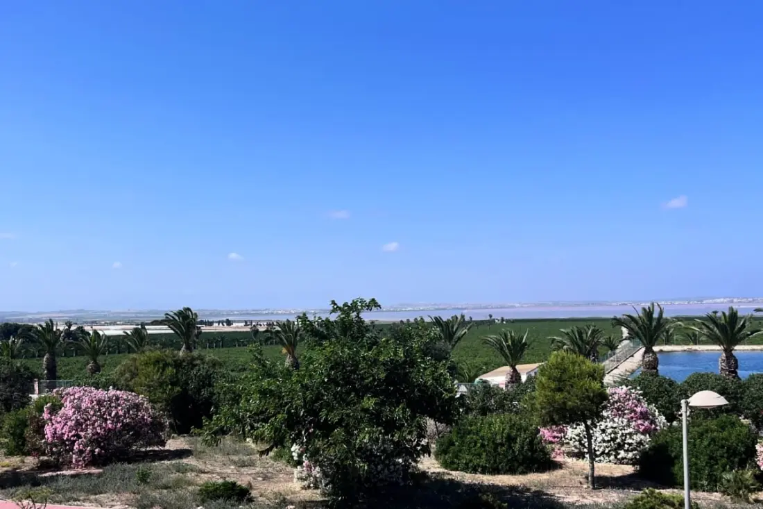 La Calienta  : Vue Lagune Rose Et Piscine