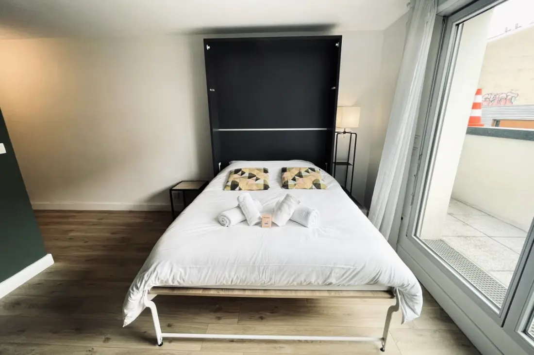 Studio Moderne Avec Balcon Et Wifi à Toulouse