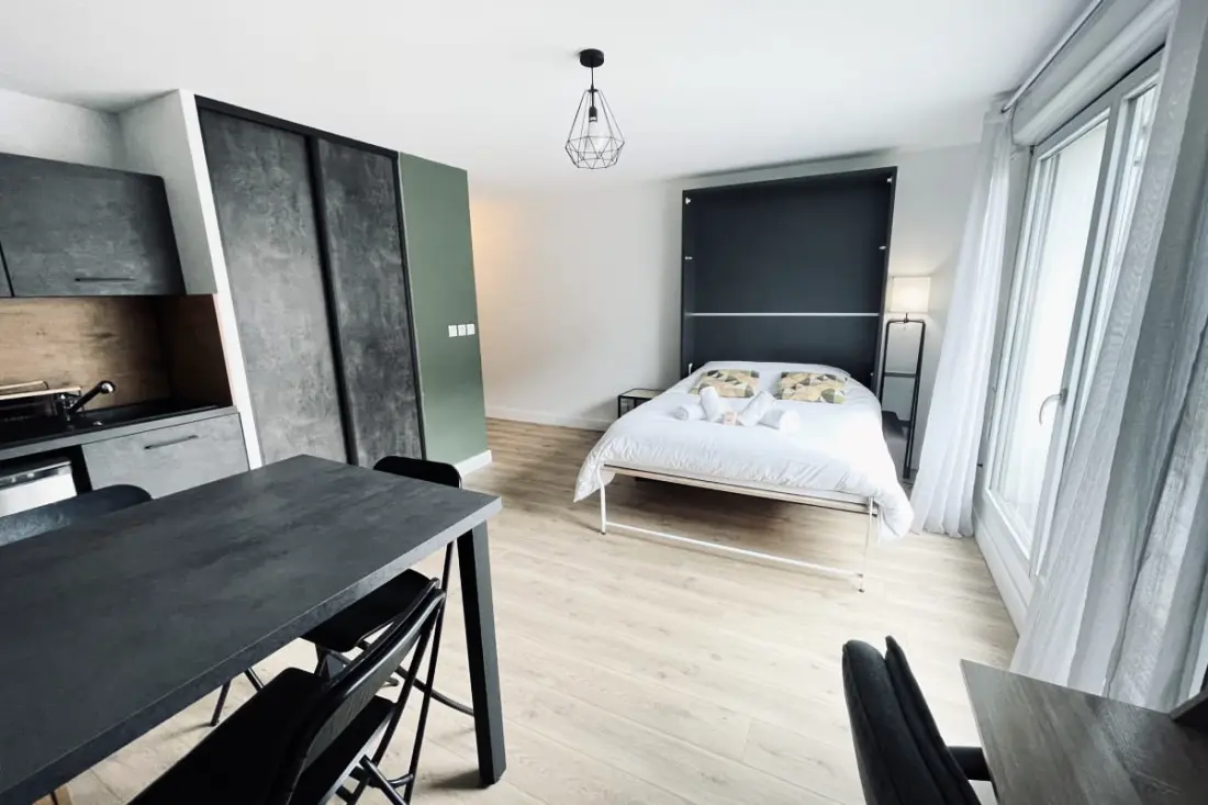 Studio Moderne Avec Balcon Et Wifi à Toulouse