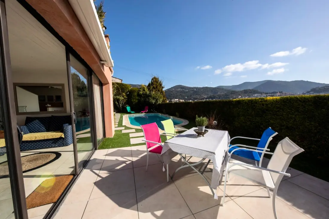06c-villa 8 Pers Avec Piscine -arrière Pays Niçois