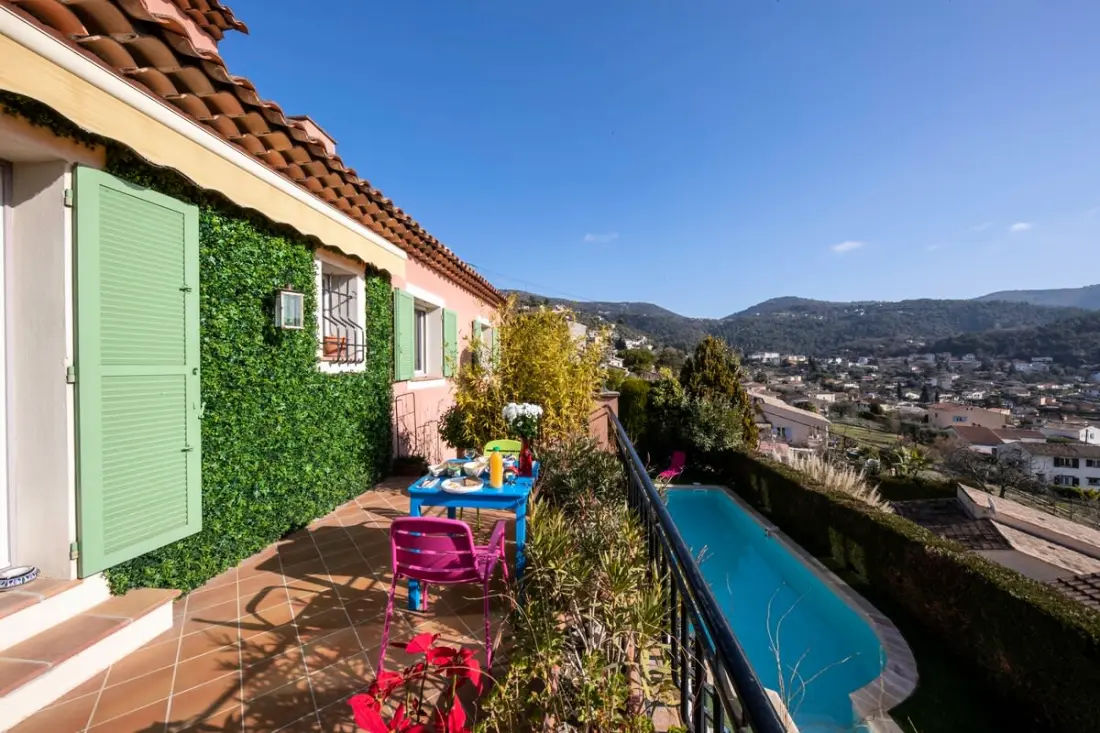 06c-villa 8 Pers Avec Piscine -arrière Pays Niçois