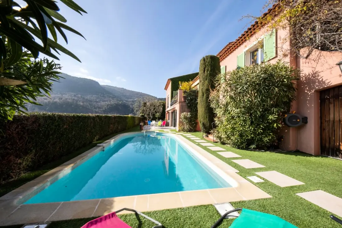 06c-villa 8 Pers Avec Piscine -arrière Pays Niçois