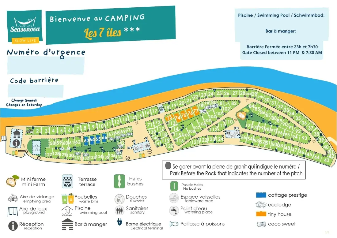 Camping Seasonova Les 7 Iles 3 étoiles★★★