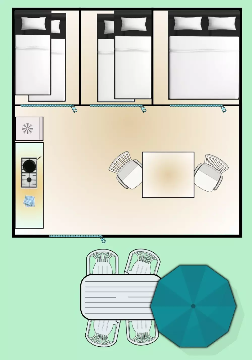 Camping Les 3 Lacs du Soleil