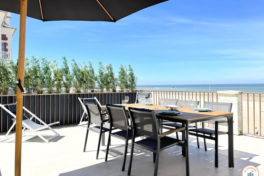 ⚓ Roches Normandes - Terrasse Vue Mer Et Plage
