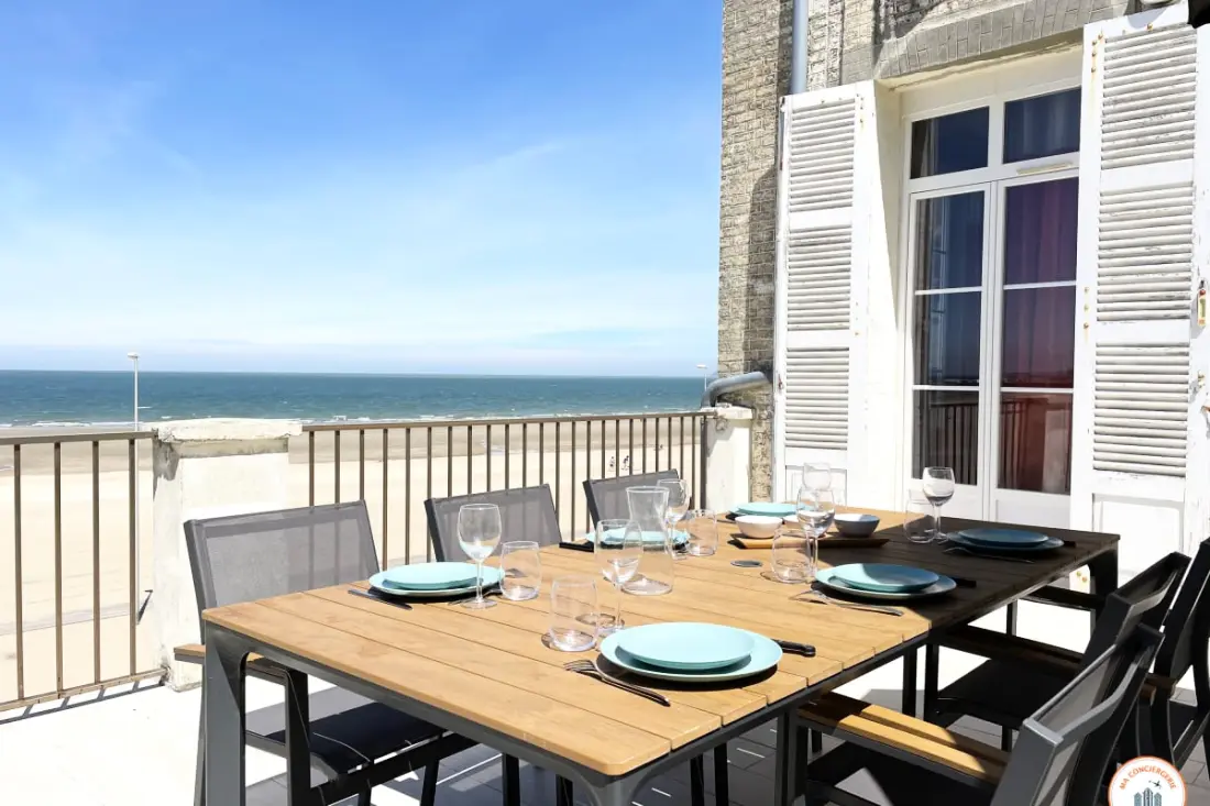 ⚓ Roches Normandes - Terrasse Vue Mer Et Plage