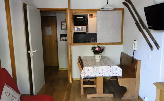Studio à Val d'Isère départ skis aux pieds