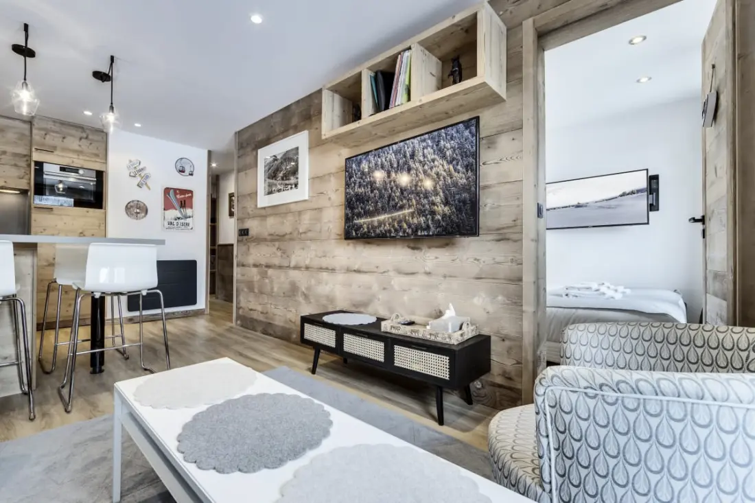 Val219: Cozy Skis Aux Pieds Avec Vue Montagne