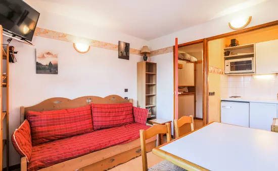 Studio mit Parkplatz im Zentrum von Valfrejus - maeva Home