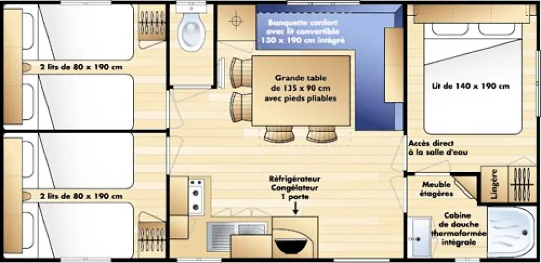 Camping Paradis de la Motte4 étoiles★★★★