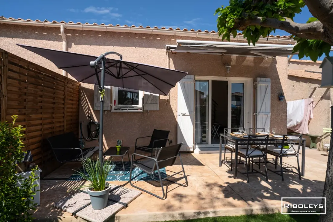 Charmante Maison Climatisée à 500m De La Plage