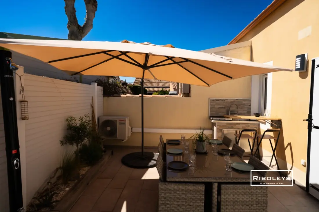 Riboleys - Maison Climatisée, Wifi à 600m De La Mer