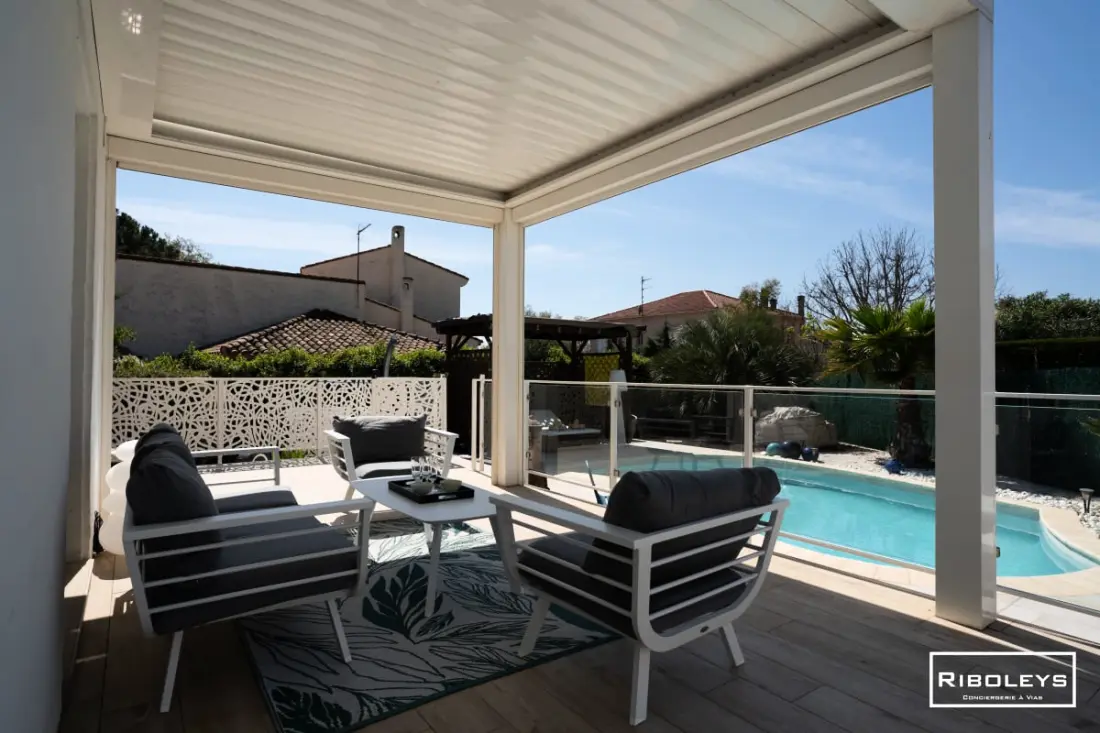 Riboleys - Villa T4bis Climatisée Avec Piscine