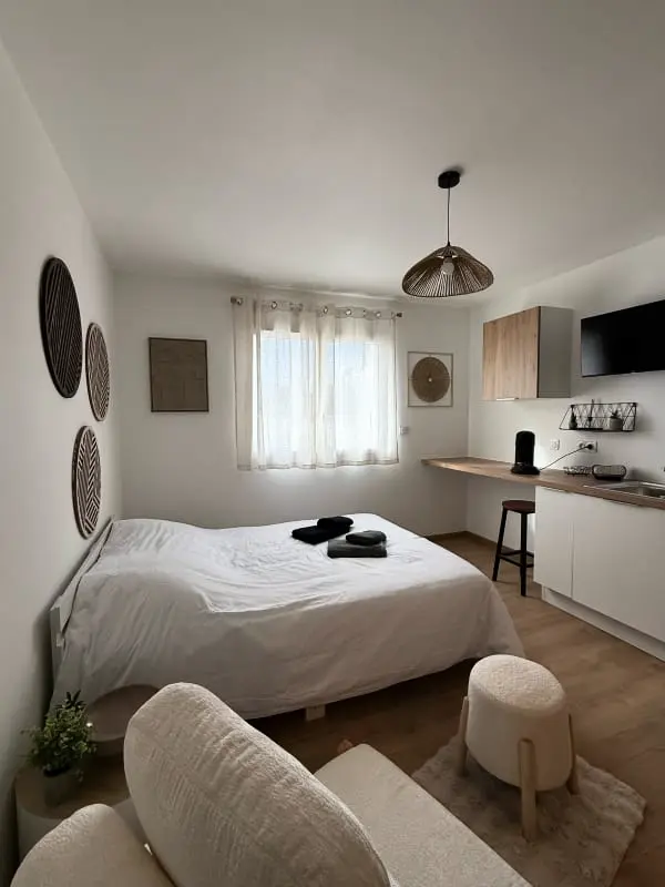 Résidence Studio Moderne Climatisé – 20 Min Bordeaux
