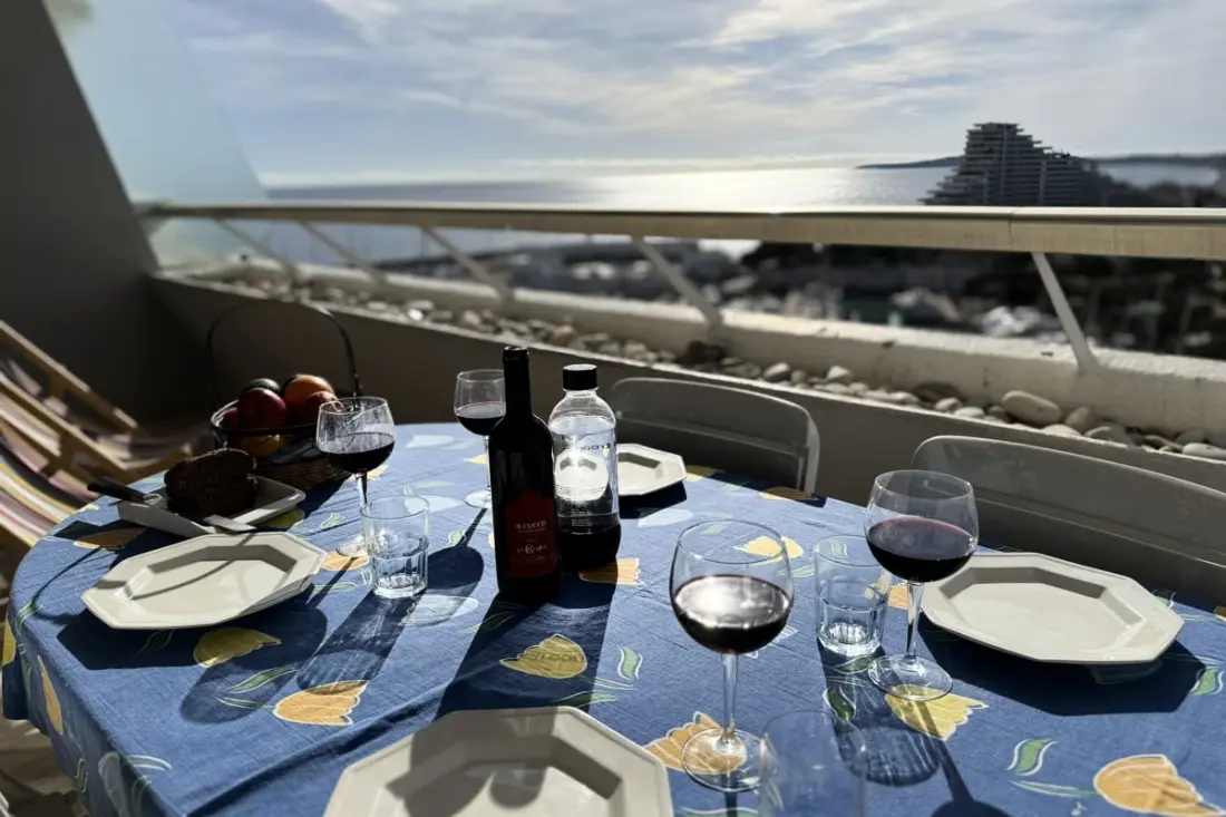06dj - Appartement Vue Mer 4 Pers - Terrasse