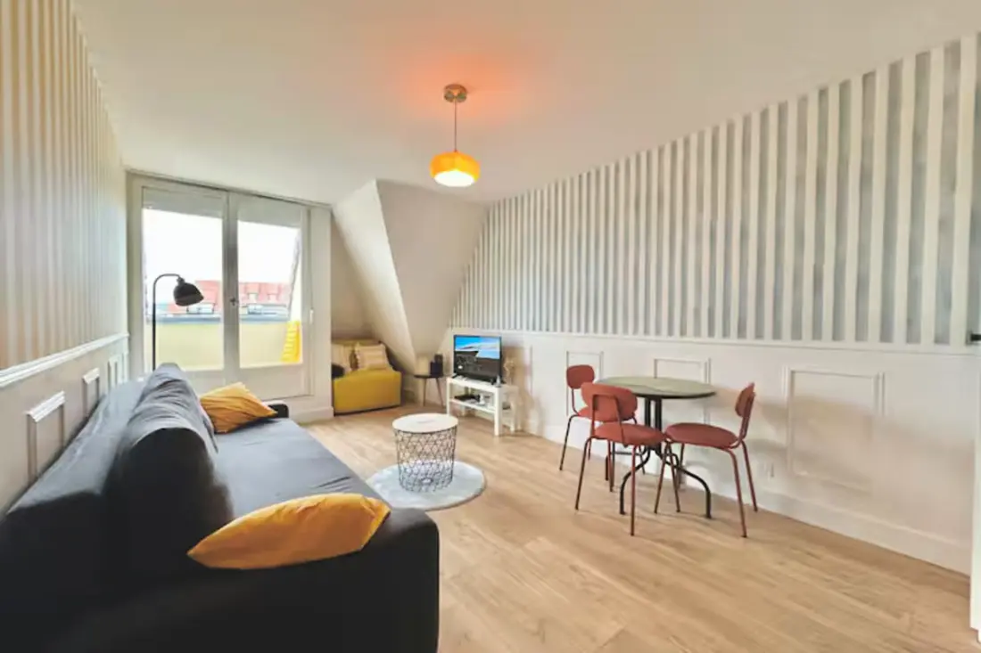 Charmant Studio Avec Balcon à Villers-sur-mer