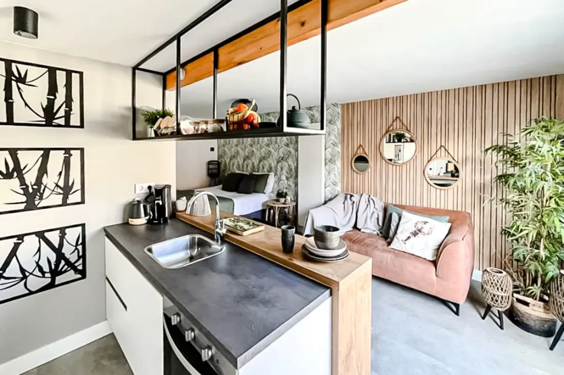 Oasis Studio | Terrasse Privée, Parking Gratuit